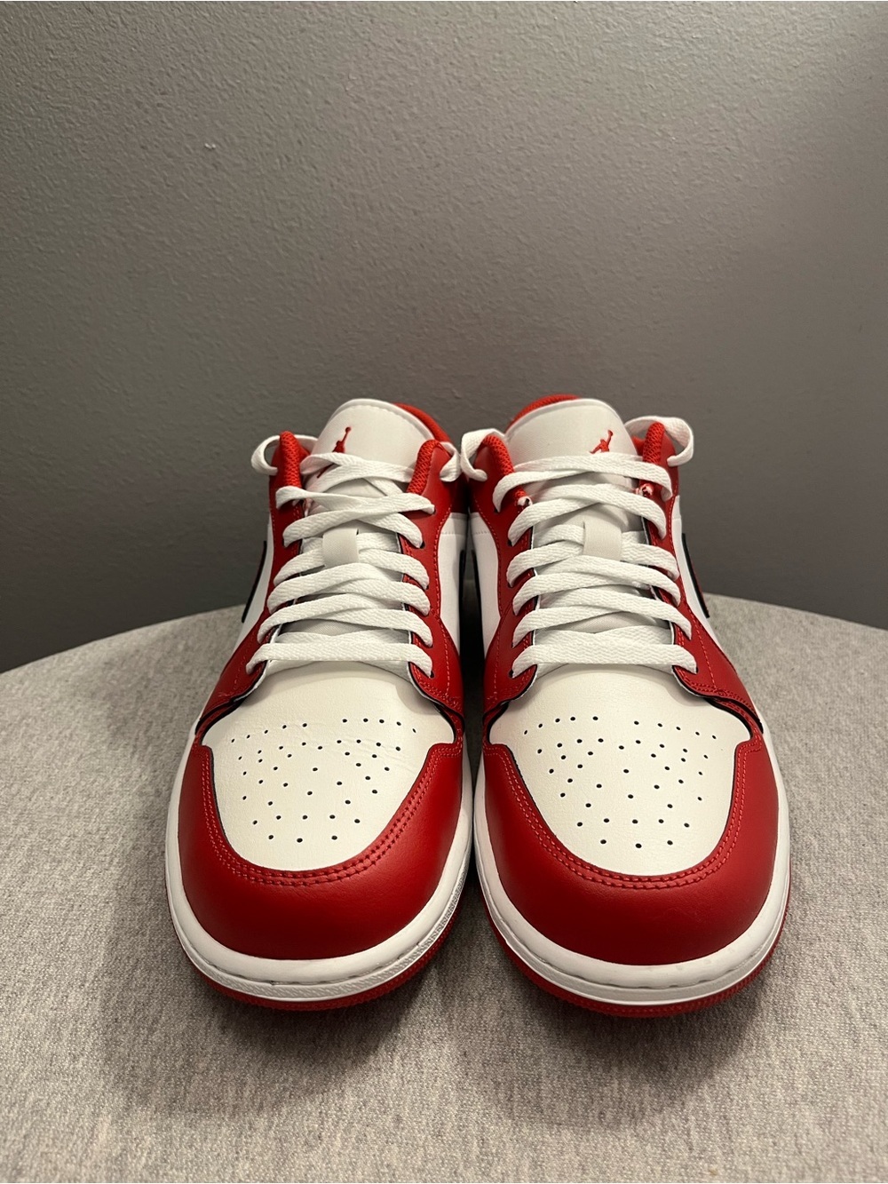 Nike Air Jordan 1 Low Summit White Varsity Red Men's Shoe Size 11.5 553558-166​ - Picture 3 of 11